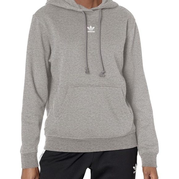 adidas Originals womens Adicolor Essentials Fleece Hoodie Hooded Sweatshirt, Med - Picture 6 of 7